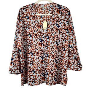 New! NWT Jodifl Leopard V-neck Small